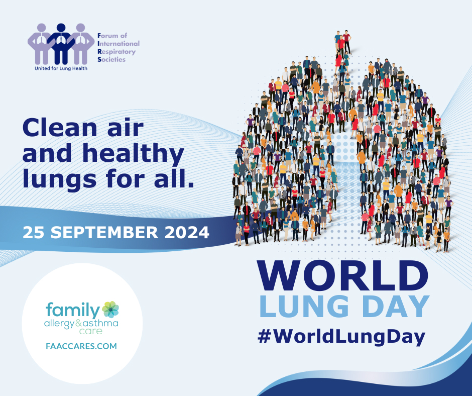 Familiy Allergy Asthma Texas World Lung Day 2024