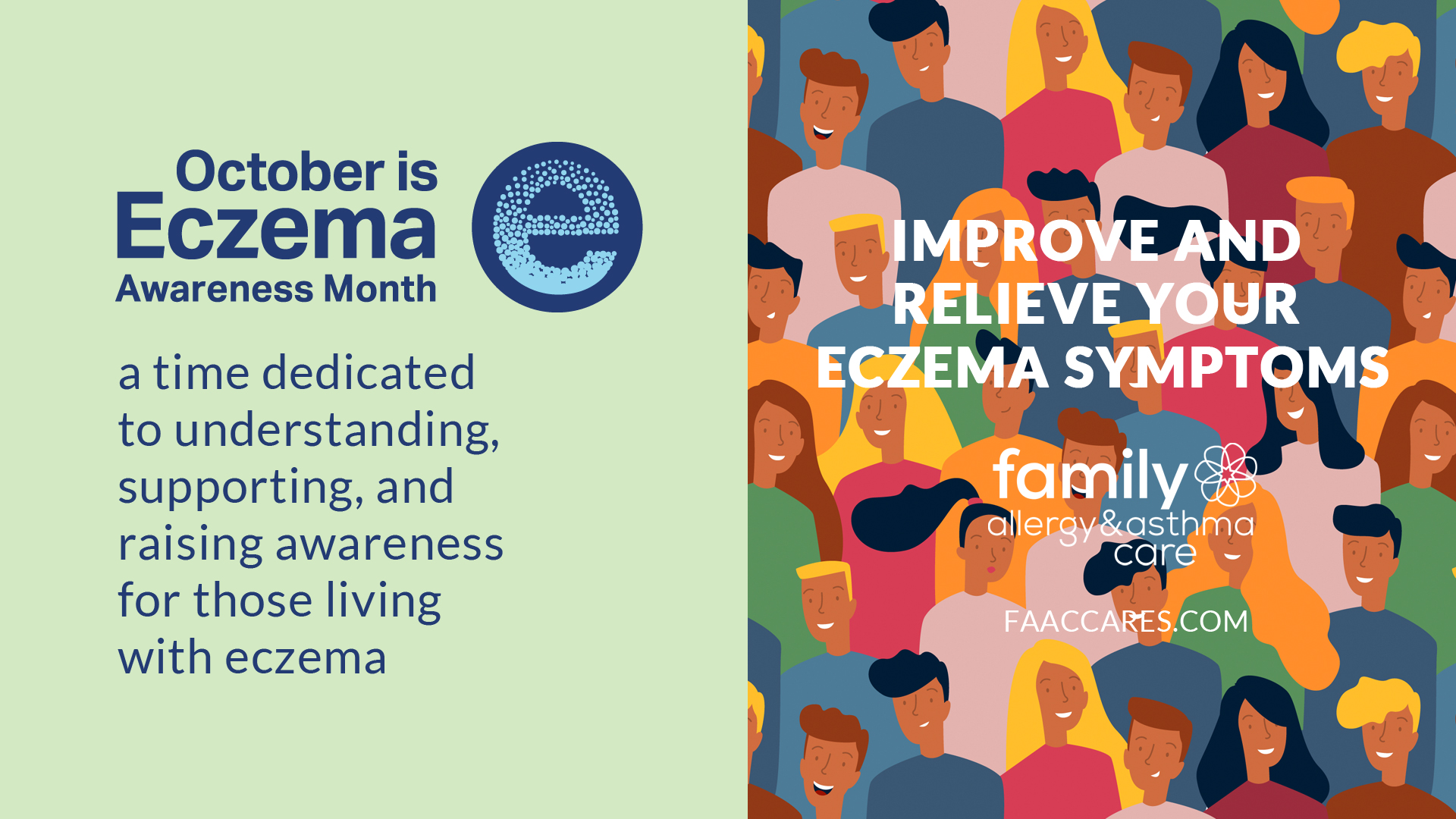 Each October, millions of people come together to recognize Eczema Awareness Month—a time dedicated to understanding, supporting, and raising awareness for those living with eczema. In 2025, the theme continues to highlight the importance of education, empathy, and advocacy for the more than 31 million Americans affected by this chronic skin condition. Learn more and find relief from eczema. https://faaccares.com/2025/eczema-awareness-month-2025/ #EczemaAwarenessMonth #Eczema #flowermound #denton #texas #allergist